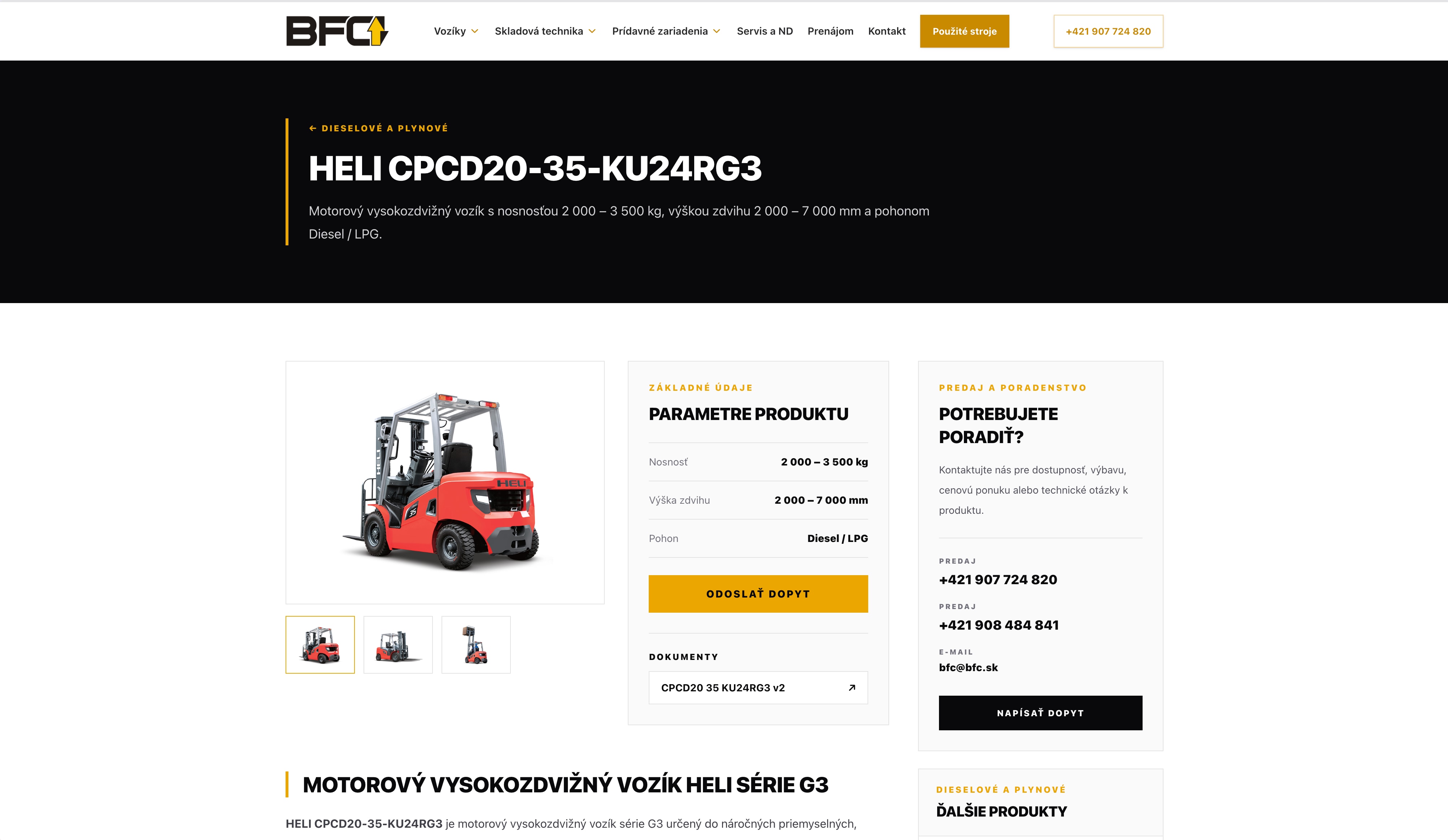 BFC SK — detail produktu v katalógu